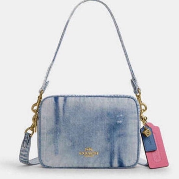 Coach Carey Denim Crossbody - Picture 2 of 7